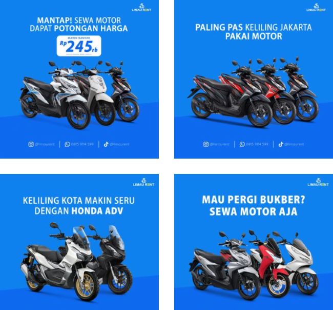 Limau Rent Car & Motorbike Scooter Trail Sewa Motor Jakarta Selatan - Photo by Official Instagram