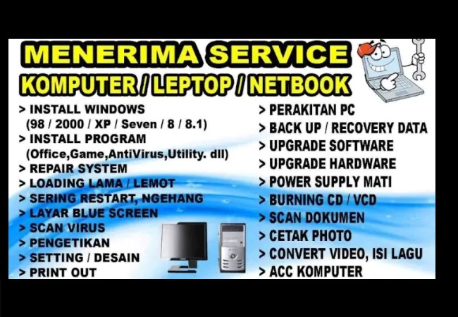 tempat service laptop jakarta timur