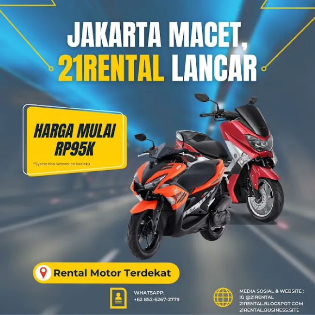 20 Sewa Motor Jakarta Yang Murah Dari 50 Ribuan
