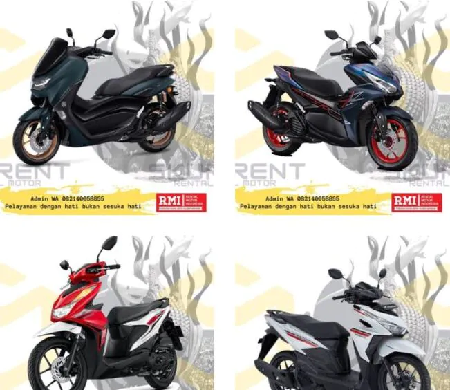 Skurent Sewa Motor Surabaya - Photo by Instagram