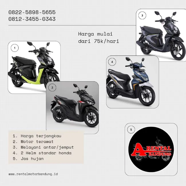 A-Rental Sewa Motor Bandung - Photo by Google
