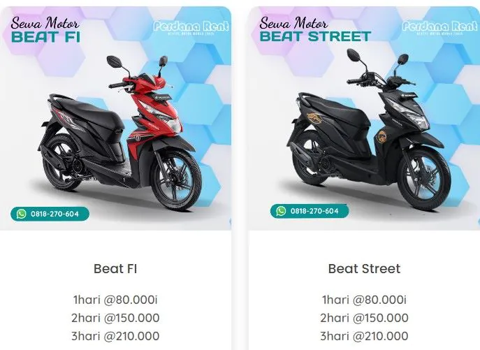 Perdana Rent Sewa Motor Terdekat - Photo by Google