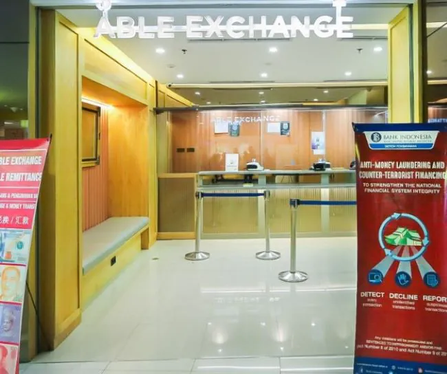 Able Exchange Money Changer Central Park - Photo by Google