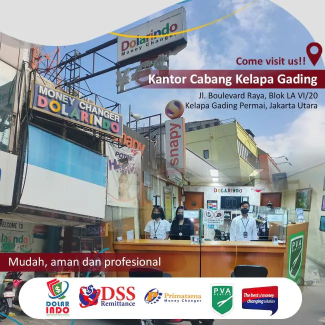 Dolarindo Money Changer Kelapa Gading - Photo by Facebook