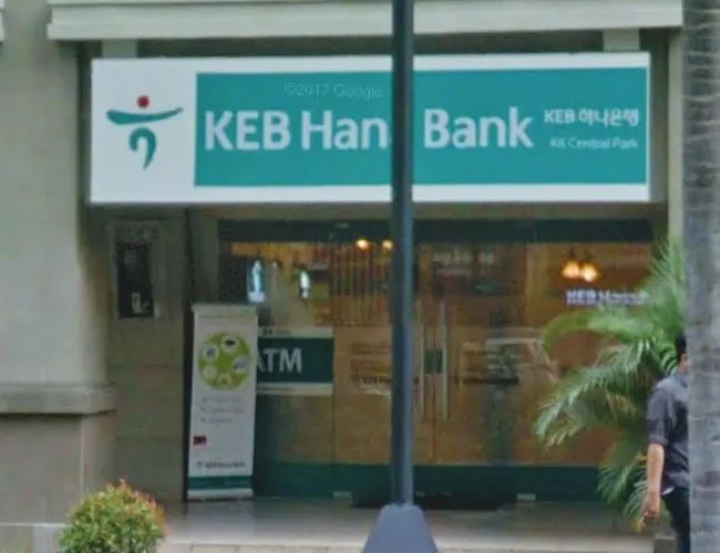 Hana Bank Money Changer Central Park - Photo by Google