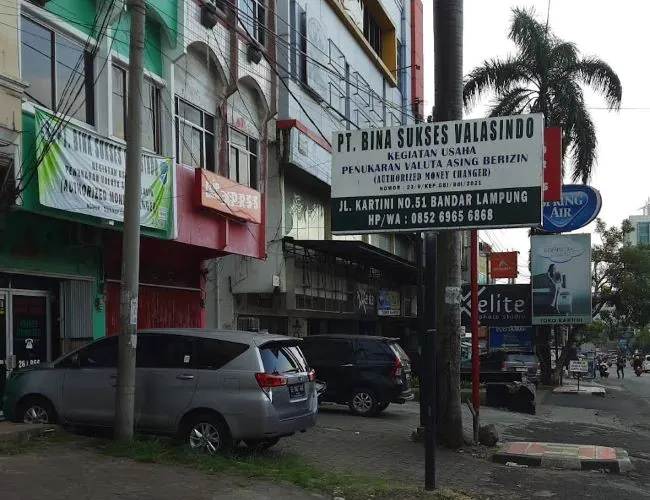 Bina Sukses Valasindo Money Changer Bandar Lampung - Photo by Google