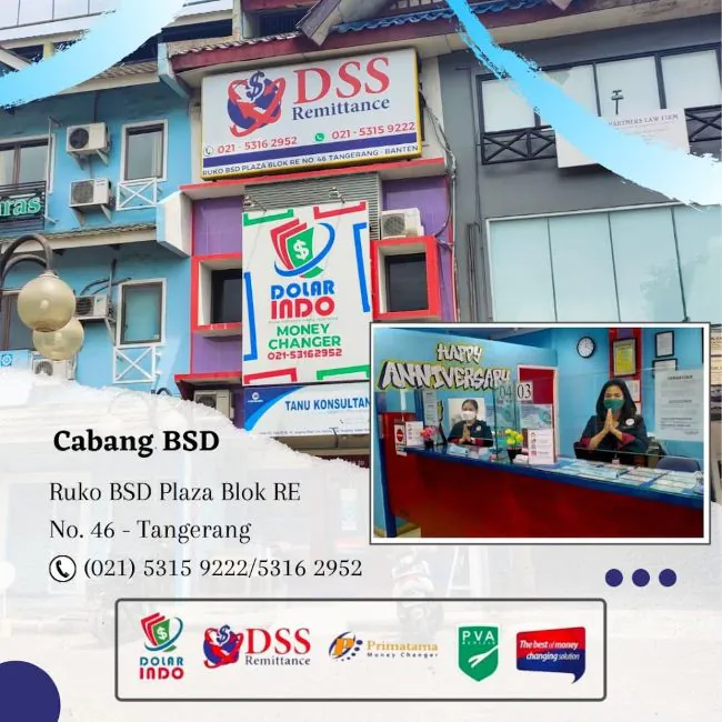 Dolarindo Money Changer BSD - Photo by Google