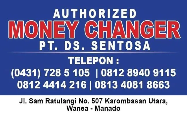 Dua Sisi Sentosa Money Changer Manado - Photo by Google