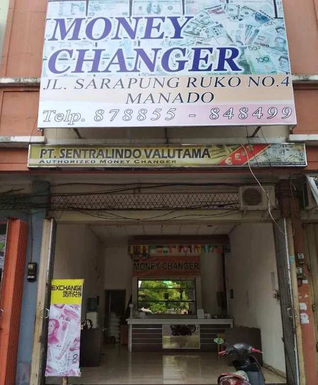 Sentralindo Valutama Money Changer Manado - Photo by Google