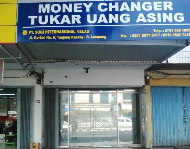 Tukar Uang Asing Money Changer Bandar Lampung - Photo by Google
